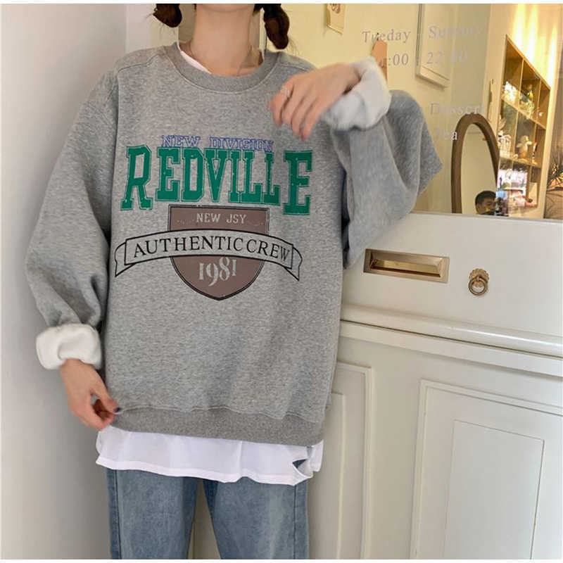 Low Price Promotion Women Sweatshirts San Fran California Buses Print Oversized Top Woman Drop-shoulder Pullovers Female 210910