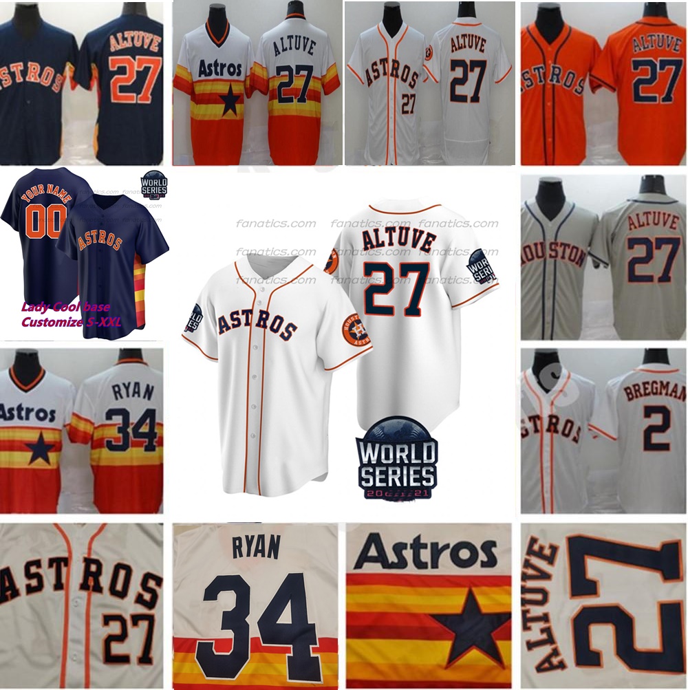 2021 Custom WS World Series Astros Jersey 27 Jose Altuve Alex Bregman Carlos Correa Yordan Alvarez Gurriel 34 Nolan Ryan Brantley Tucker Valdez Men Women Youth, Men flex base
2021 Custom WS World Series Astros Jersey 27 Jose Altuve Alex Bregman Carlos Correa Yordan Alvarez Gurriel 34 Nolan Ryan Brantley Tucker Valdez Men Women Youth, Men flex base
