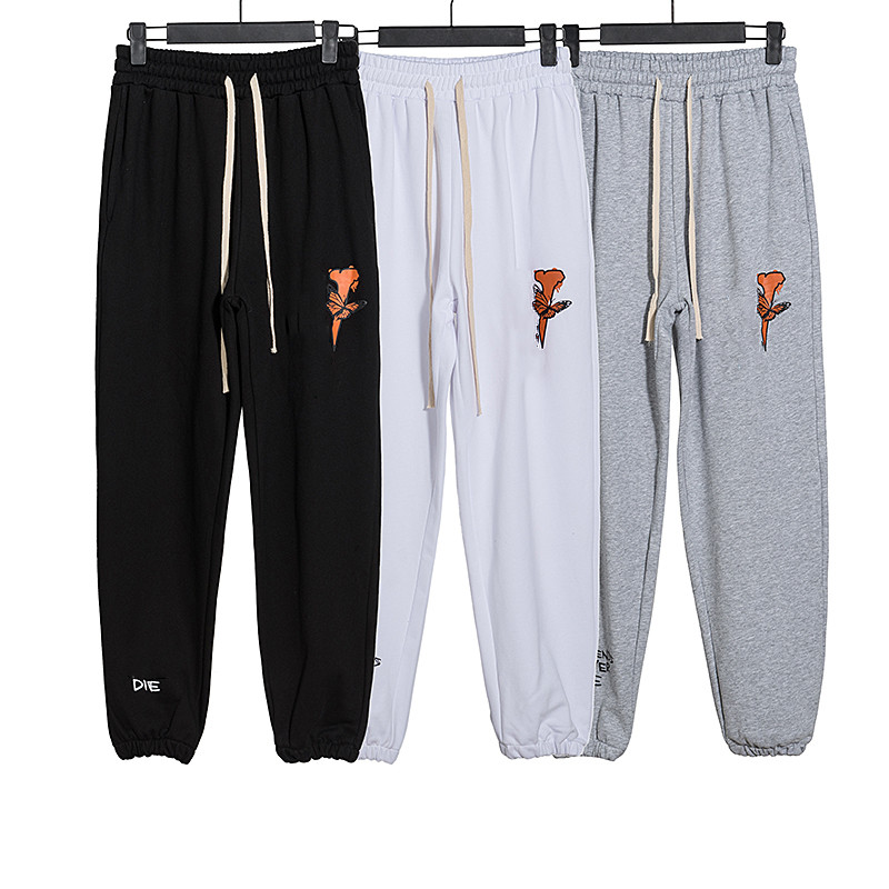 Fashion Designer Sweat Pants for Men Drawstring Elastic Sport Pant with Butterfly Letters Streetwear Casual Pencil Pants Homme -XL, White
Fashion Designer Sweat Pants for Men Drawstring Elastic Sport Pant with Butterfly Letters Streetwear Casual Pencil Pants Homme -XL, White