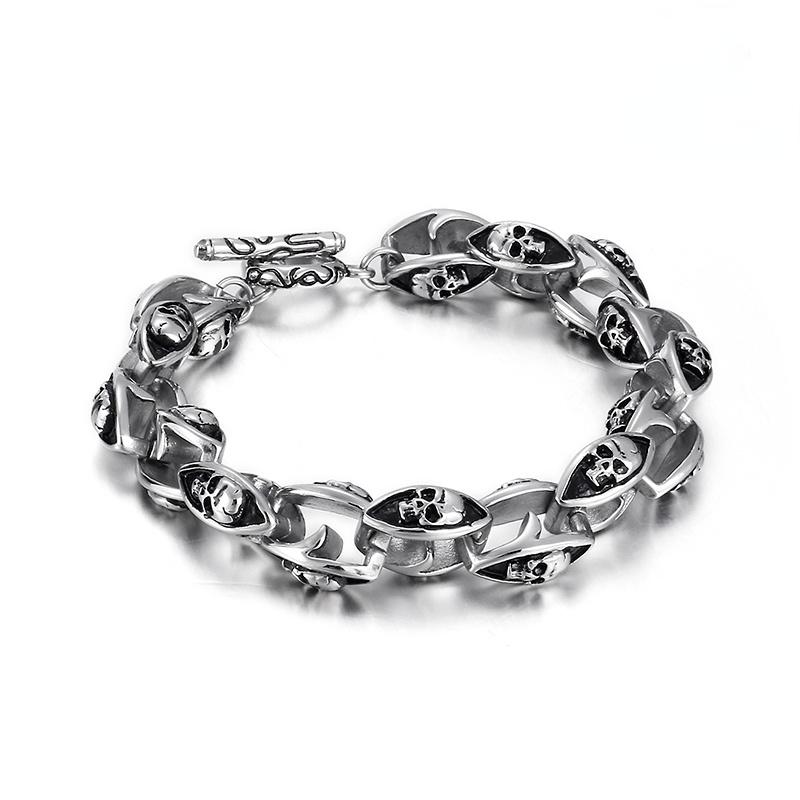 Charm Bracelets Jewels Store 14mm Irregular Geometric Pattern Splicing Chain Men's Simple Bracelet Light Jewelry For Man JS17260-D
Charm Bracelets Jewels Store 14mm Irregular Geometric Pattern Splicing Chain Men's Simple Bracelet Light Jewelry For Man JS17260-D
