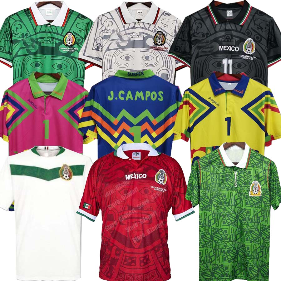 1995 Retro MEXICO BLANCO Soccer Jersey 1986 1994 1998 HERNANDEZ H.SANCHEZ football shirt LUIS GARCIA CAMPOS ancient maillot MARQUEZ 2006, 1995 home jersey
1995 Retro MEXICO BLANCO Soccer Jersey 1986 1994 1998 HERNANDEZ H.SANCHEZ football shirt LUIS GARCIA CAMPOS ancient maillot MARQUEZ 2006, 1995 home jersey