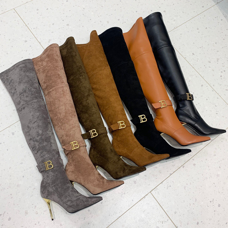 Slip On Womens Stiletto Heel Stretch Thigh High Boots Fashion Designer Slim Winter Pointed Toe Buckle Over Knee Party Sexy Long Boots Genuin, Black
Slip On Womens Stiletto Heel Stretch Thigh High Boots Fashion Designer Slim Winter Pointed Toe Buckle Over Knee Party Sexy Long Boots Genuin, Black