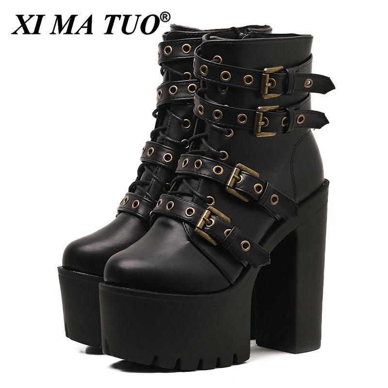 Boots Sexy Rivet Black Ankle Women Platform Soft Leather Autumn Winter Ladies With Zipper Ultra High Heels Shoes
Boots Sexy Rivet Black Ankle Women Platform Soft Leather Autumn Winter Ladies With Zipper Ultra High Heels Shoes