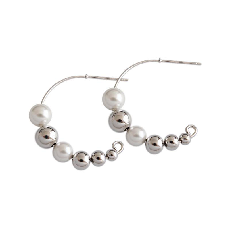 Stud INS Real 925 Sterling Silver Pearl Bead Earrings For Fashion Women Party Hiphop Fine Jewelry 18k Gold Accessories Gift
Stud INS Real 925 Sterling Silver Pearl Bead Earrings For Fashion Women Party Hiphop Fine Jewelry 18k Gold Accessories Gift