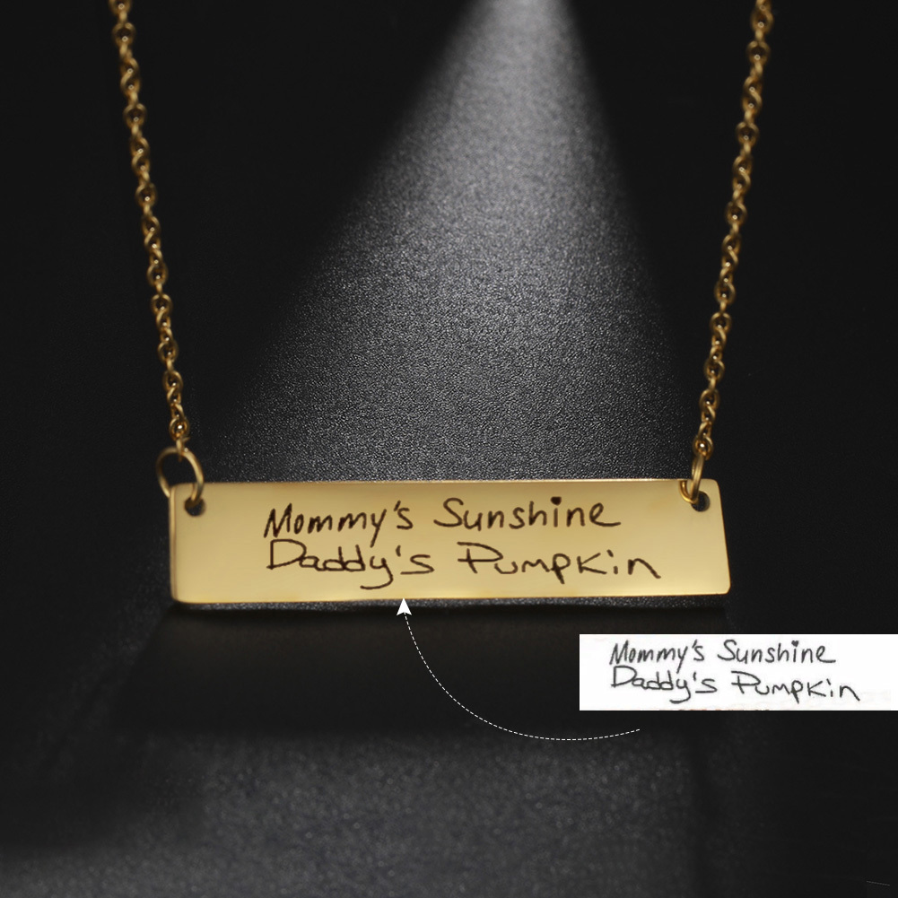 Lemegeton Personalized Custom Name Text Neckalces Handwriting Necklace Signature Stainless steel Jewelry For Women
Lemegeton Personalized Custom Name Text Neckalces Handwriting Necklace Signature Stainless steel Jewelry For Women