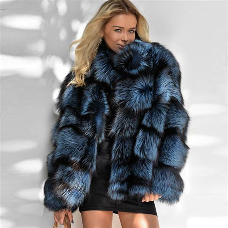 2021 Winter Women Real Fox Fur Jacket With Stand Collar genuine Leather Natural Silver High Quality Fur Overcoat, As picture
2021 Winter Women Real Fox Fur Jacket With Stand Collar genuine Leather Natural Silver High Quality Fur Overcoat, As picture