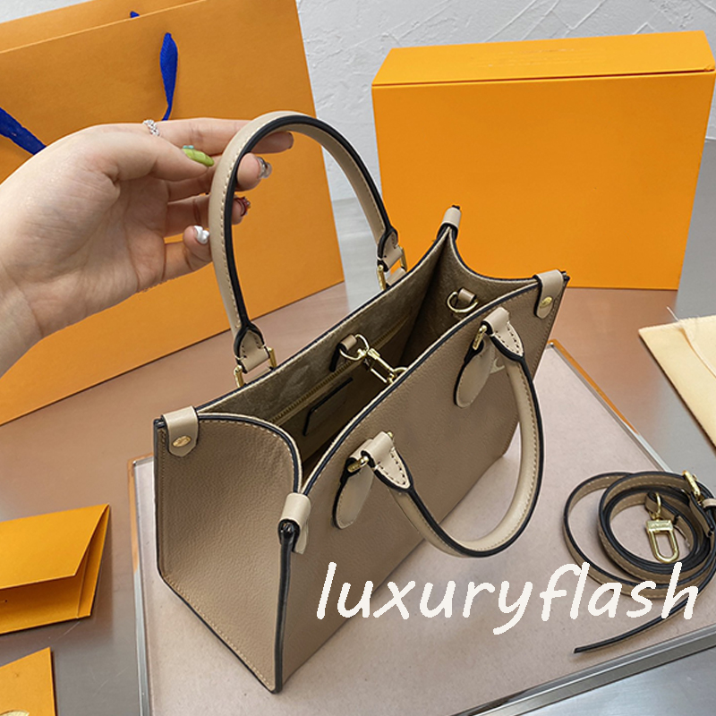 25cm Small Size Onthego Women 2021 New Designer Handbags Luxurys Handbag Fashion Crossbody Bags Shoulder Purse Hot Sale Tote Europe Style