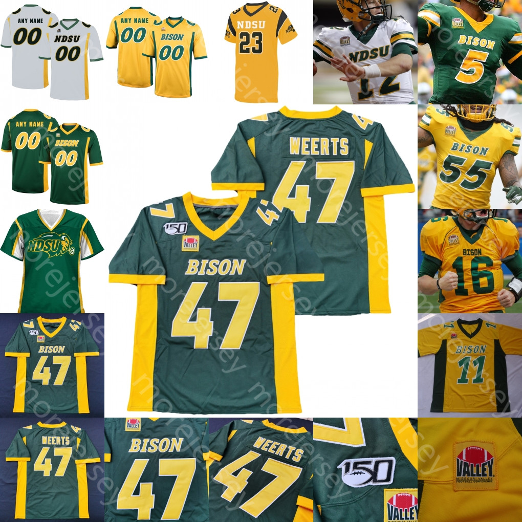 Custom NDSU North Dakota State Bison Jersey Carson Wentz Trey Lance Ty Brooks Adam Cofield Christian Watson Phoenix Sproles Derrek Tuszka, Yellow i
Custom NDSU North Dakota State Bison Jersey Carson Wentz Trey Lance Ty Brooks Adam Cofield Christian Watson Phoenix Sproles Derrek Tuszka, Yellow i