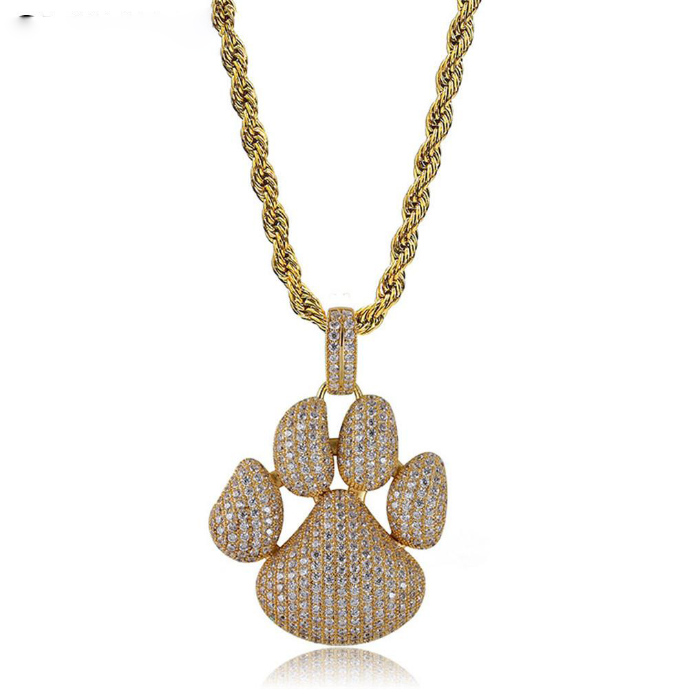 Iced Out Cute Bubble Dog Foot Brass Gold Silver Plated Micro Paved Zircon Men Bling Hip Hop Jewelry Gift
Iced Out Cute Bubble Dog Foot Brass Gold Silver Plated Micro Paved Zircon Men Bling Hip Hop Jewelry Gift