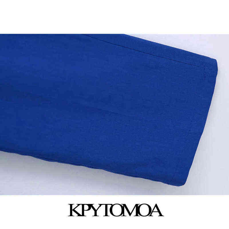 KPYTOMOA Women Chic Fashion Side Pockets Wide Leg Pants Vintage High Elastic Waist Female Trousers Mujer 211115