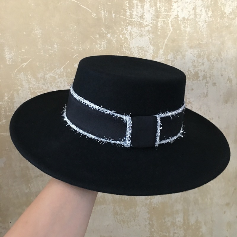 2021 New Women Wool Fedora Wide Brim Ribbon Black Winter Panama Cowboy Floppy Sun for Party Church Wedding Ladies Hat 3fug, White
2021 New Women Wool Fedora Wide Brim Ribbon Black Winter Panama Cowboy Floppy Sun for Party Church Wedding Ladies Hat 3fug, White