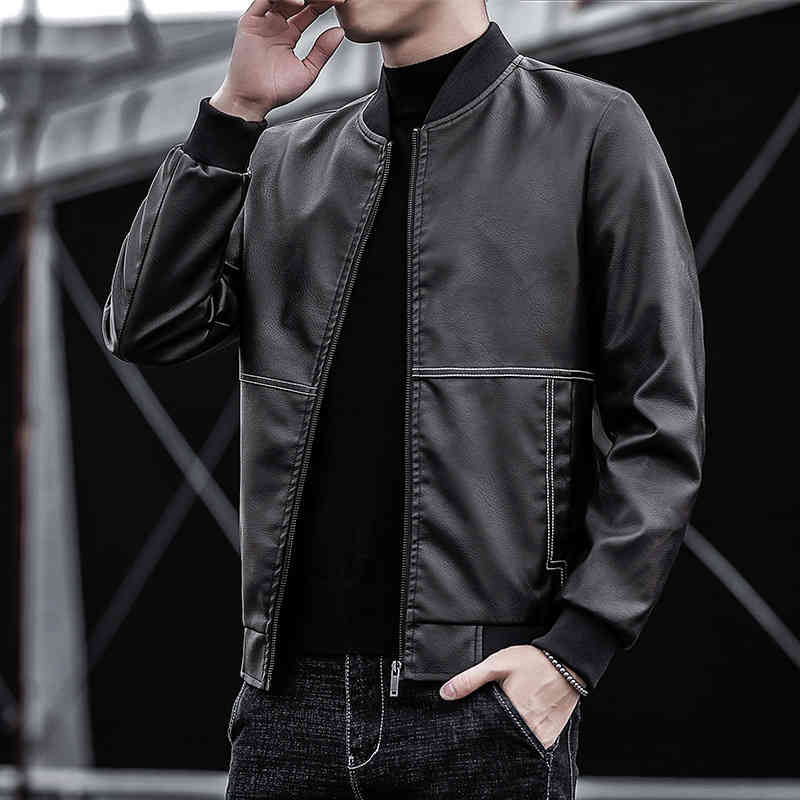 autumn new leather middle-aged slim fit baseball suit trend with casual et men's wear, Black;brown
autumn new leather middle-aged slim fit baseball suit trend with casual et men's wear, Black;brown