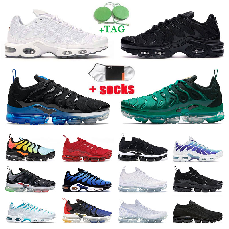 Men Women Vapourmax TN Plus Fly Knit 1 Flynit 2 Trainers Running shoes Black Royal Triple white Mean Green Suman Hyper blue Grey Symbol Sports Casual Sneakers, A6 40-46 triple white leather
Men Women Vapourmax TN Plus Fly Knit 1 Flynit 2 Trainers Running shoes Black Royal Triple white Mean Green Suman Hyper blue Grey Symbol Sports Casual Sneakers, A6 40-46 triple white leather