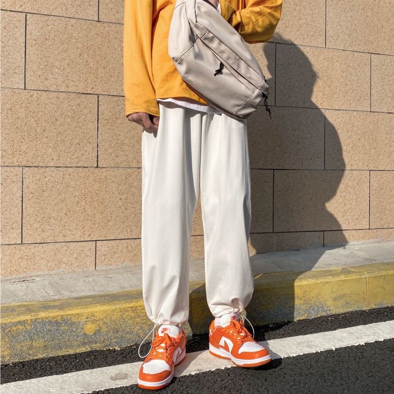 2021 New Spring Summer Ice Silk Men's Fashion Casual Men Streetear Korean Loose Hip-hop Straight Wide-leg Pants Mens Trousers 3rt0, White
2021 New Spring Summer Ice Silk Men's Fashion Casual Men Streetear Korean Loose Hip-hop Straight Wide-leg Pants Mens Trousers 3rt0, White