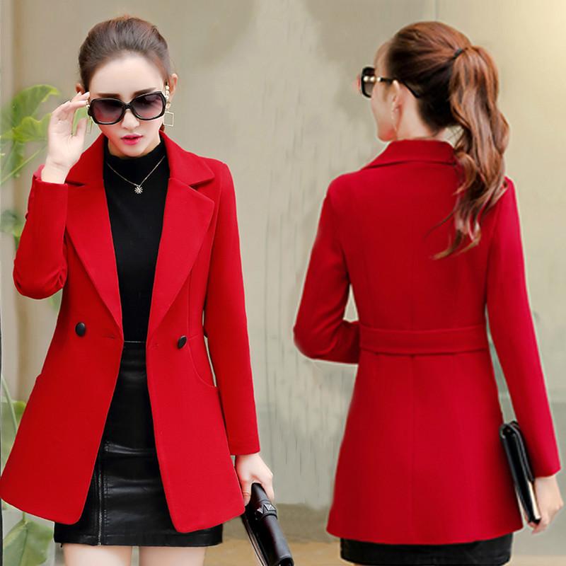 Women's Wool & Blends Woolen Coat Female Korean Autumn Red Women Coats And Jackets 2021 Overcoat Woman Jacket Casaco Feminino KJ300
Women's Wool & Blends Woolen Coat Female Korean Autumn Red Women Coats And Jackets 2021 Overcoat Woman Jacket Casaco Feminino KJ300