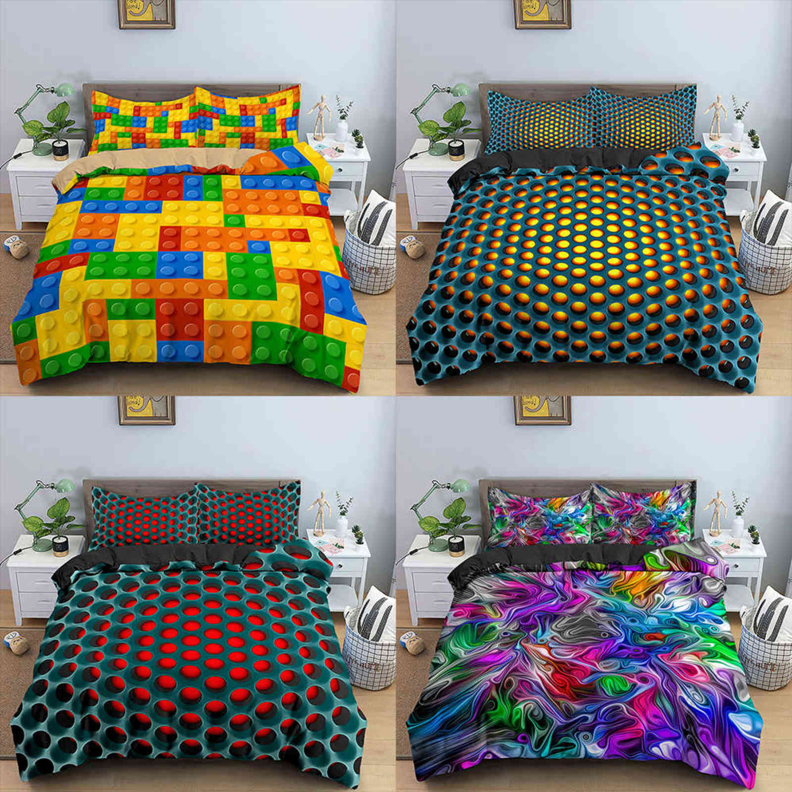 3D Luxury Bedding Set for Boys Girls Adult Modern Abstract Comforter Cover Duvet Cover 3D bedding Sets Home Textile H1115
3D Luxury Bedding Set for Boys Girls Adult Modern Abstract Comforter Cover Duvet Cover 3D bedding Sets Home Textile H1115