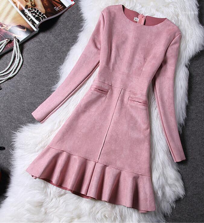 Winter Fashion Slim Women Suede Dress Long Sleeve Elegant Casual Christmas Party Dresses Vestidos1, Gray
Winter Fashion Slim Women Suede Dress Long Sleeve Elegant Casual Christmas Party Dresses Vestidos1, Gray