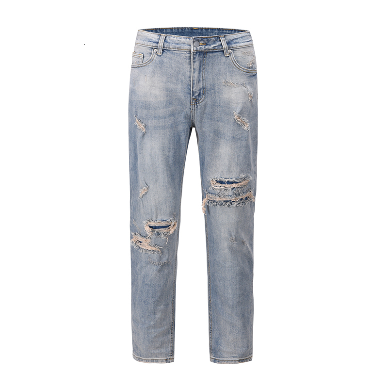 2021 New Streetwear Washed Hole Jeans for Men Straight Harajuku Frayed Distressed Mens Denim Trousers Hip Hop Loose Pencil Pants Hkxo, Blue
2021 New Streetwear Washed Hole Jeans for Men Straight Harajuku Frayed Distressed Mens Denim Trousers Hip Hop Loose Pencil Pants Hkxo, Blue