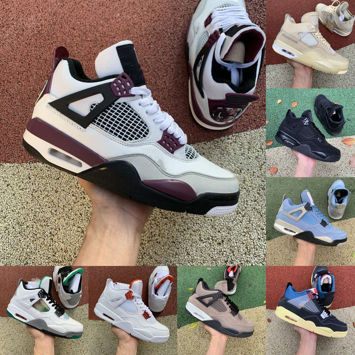 White Sail 4 high basketball shoes 4s men Metallic Purple Black Cat Cool Grey sneakers women Flight Nostalgia Cactus Jack SE Neon University
White Sail 4 high basketball shoes 4s men Metallic Purple Black Cat Cool Grey sneakers women Flight Nostalgia Cactus Jack SE Neon University
