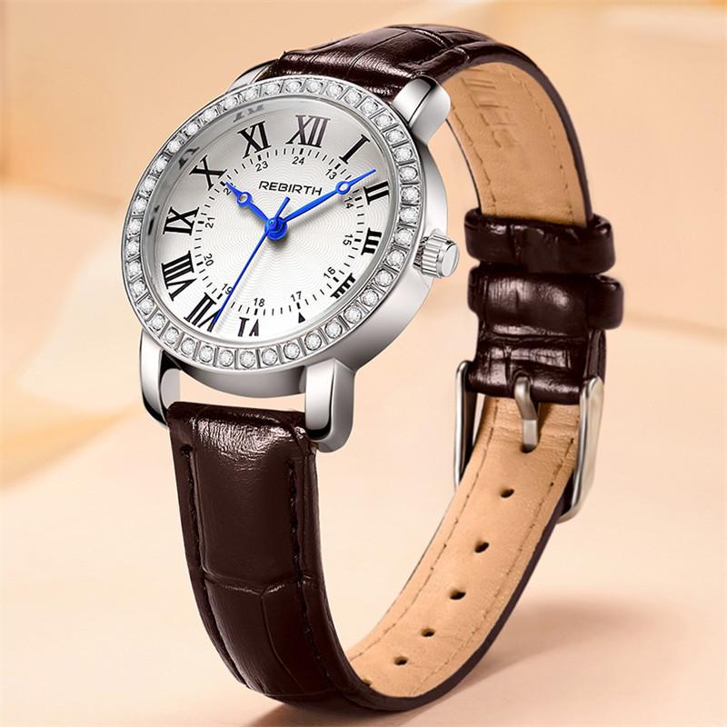 Wristwatches REBIRTH Women Watch Top Female Waterproof Clock Brown Leather Bracelet Fashion Rectangle Ladies Wristwatch Gift 08, Re08901
Wristwatches REBIRTH Women Watch Top Female Waterproof Clock Brown Leather Bracelet Fashion Rectangle Ladies Wristwatch Gift 08, Re08901