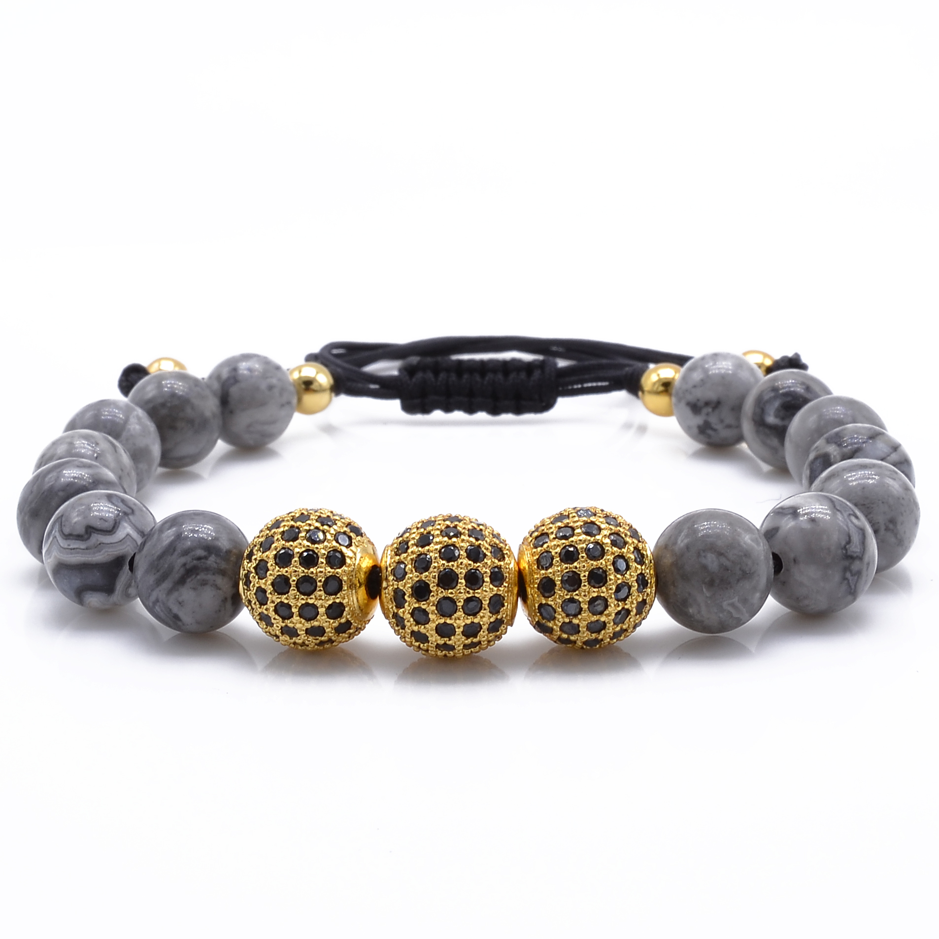 natural gray map stone bracelet pave cz charms bracelet for men jewelry natural stone bracelets pulseras homme buddha braceletbracelets, Golden;silver
natural gray map stone bracelet pave cz charms bracelet for men jewelry natural stone bracelets pulseras homme buddha braceletbracelets, Golden;silver