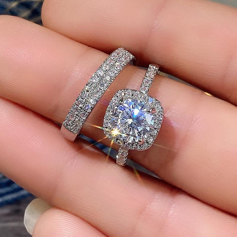 Wedding Rings CAOSHI Delicate 2Pcs Set Of Women Shiny CZ Trendy Exquisite Lady Wedidng Accessories Double Stackable Fashion Jewelry, Slivery;golden
Wedding Rings CAOSHI Delicate 2Pcs Set Of Women Shiny CZ Trendy Exquisite Lady Wedidng Accessories Double Stackable Fashion Jewelry, Slivery;golden