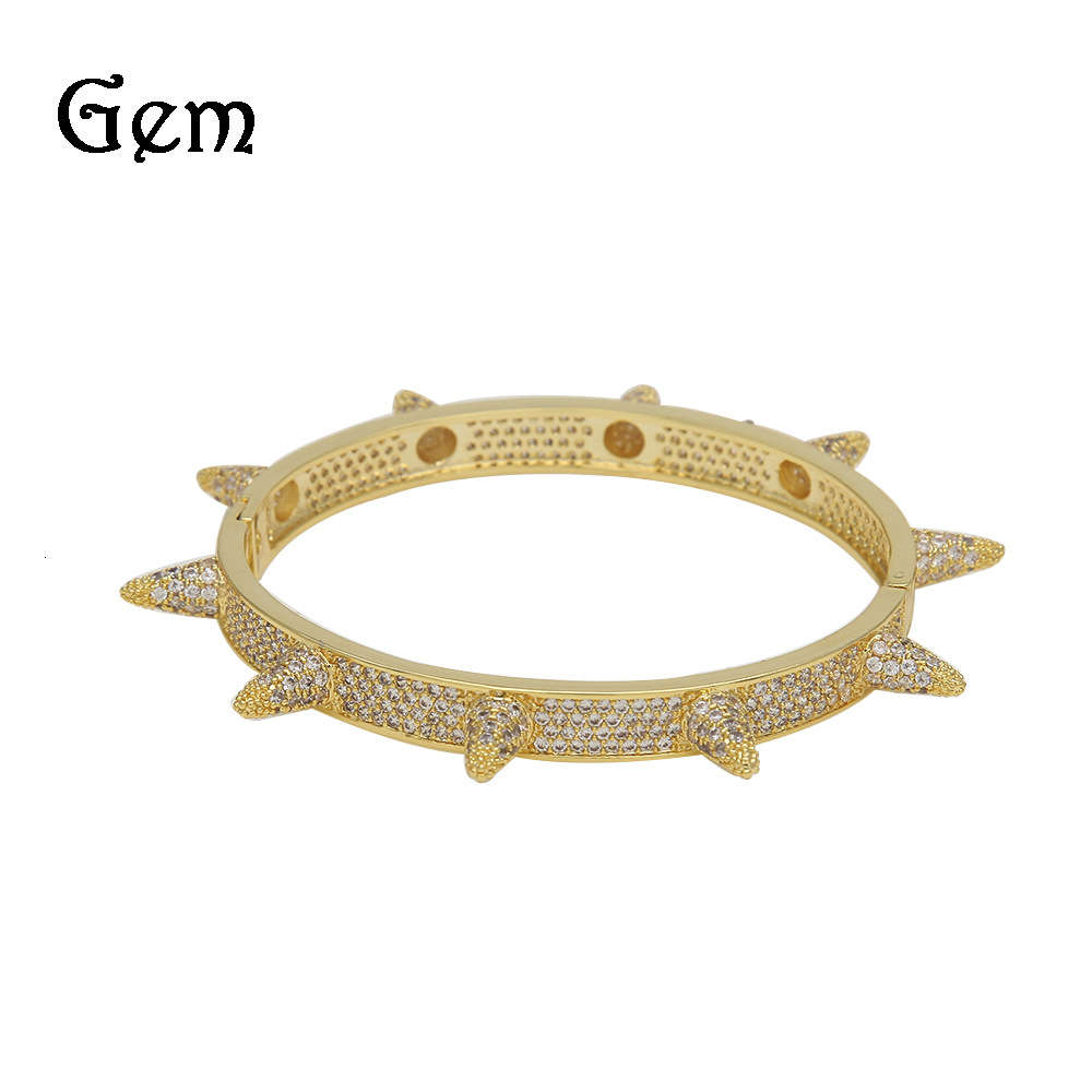 Punk style zircon rivet Bracelet hip hop full zirconium men's bracelet hip hop trend cool
Punk style zircon rivet Bracelet hip hop full zirconium men's bracelet hip hop trend cool