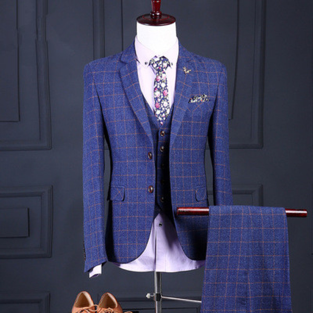 2021 Striped for Men Pieces Set Large Size 3xl British Style Gentleman Formal Suit Blazer Masculino Fashion D0jj, Blue
2021 Striped for Men Pieces Set Large Size 3xl British Style Gentleman Formal Suit Blazer Masculino Fashion D0jj, Blue