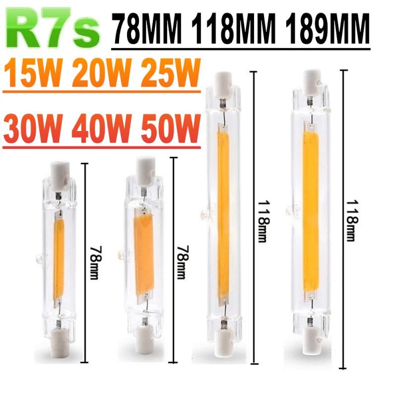 Bulbs LED Light R7S 78mm 15W 20W 25W High Powerful Spotlight 189mm 30W 40W 50W Glass Tube COB Bulb Replace Halogen Lamp 110V 220V
Bulbs LED Light R7S 78mm 15W 20W 25W High Powerful Spotlight 189mm 30W 40W 50W Glass Tube COB Bulb Replace Halogen Lamp 110V 220V