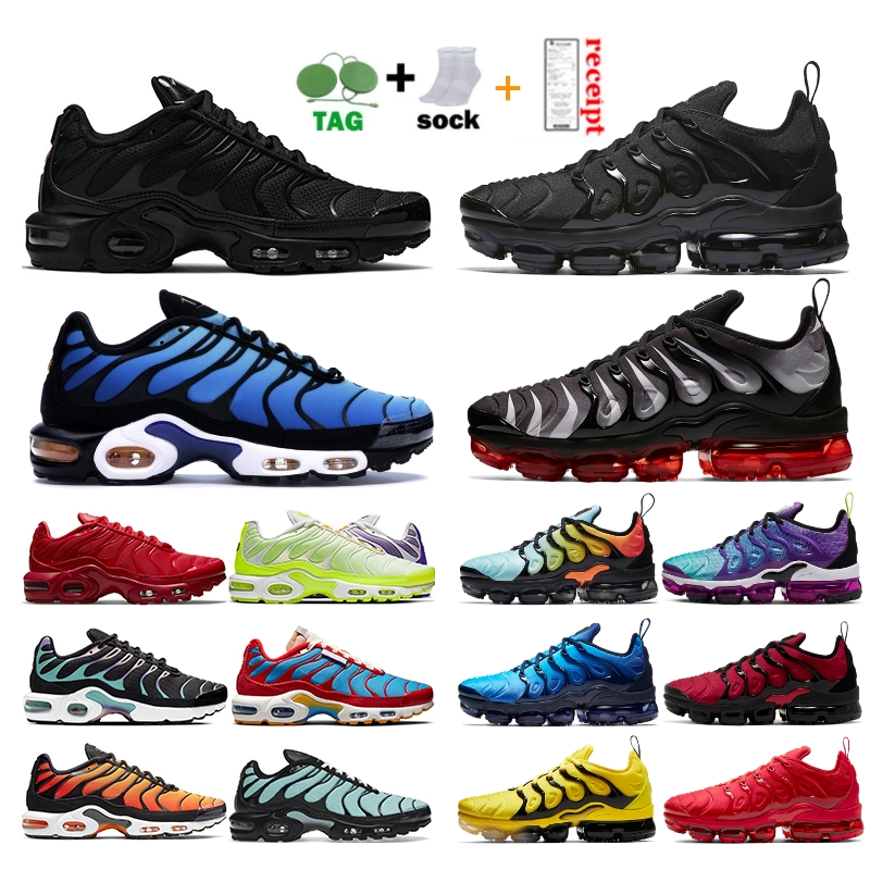 

Max Plus Tn Ultra Running shoes For Man women Triple Black White Pink Rise University Blue Neon Green Hyper Pastel blue Oreo mens trainers Sports Sneakers 36-46