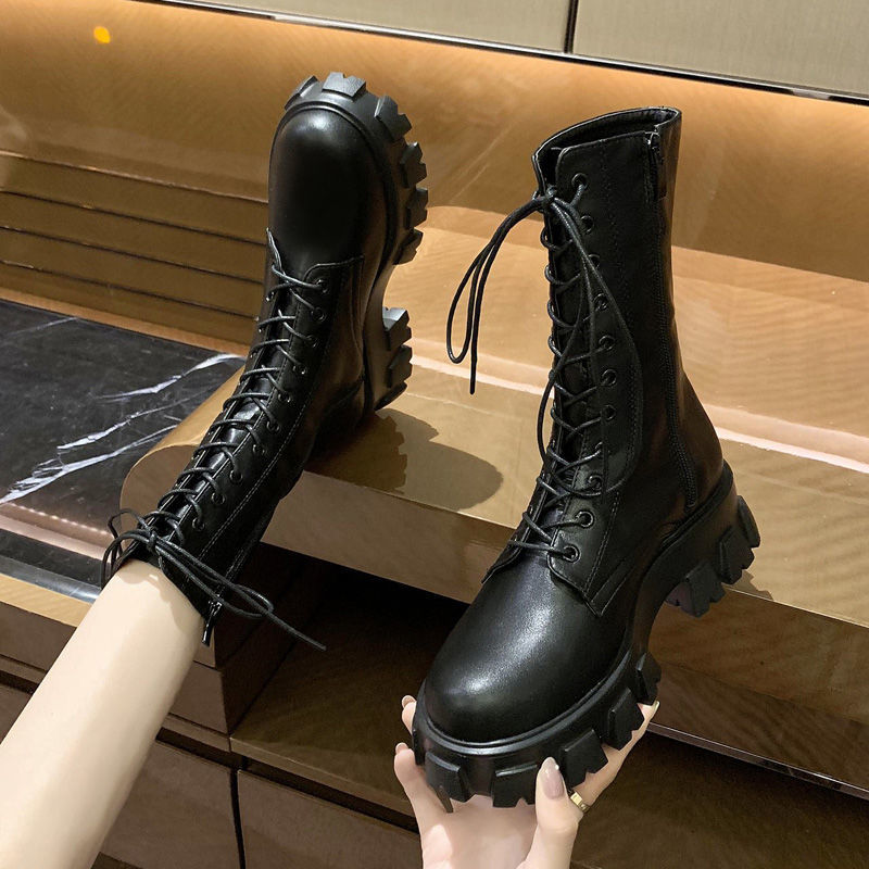 Womens Ankle Boots Square Toe Lace Up 5cm Heel Non-Slip 2022 New Fashion Warm Shoes For Woman Platform Casual -40, Black
Womens Ankle Boots Square Toe Lace Up 5cm Heel Non-Slip 2022 New Fashion Warm Shoes For Woman Platform Casual -40, Black