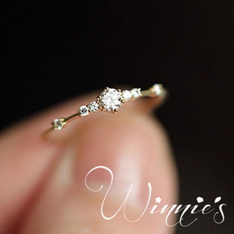 Cluster Rings Entry Lux Small Crystal Thin For Women Roseentry Gold Shiny Zircon Minimalist Jewelry Girls Gift KCR090, Golden;silver
Cluster Rings Entry Lux Small Crystal Thin For Women Roseentry Gold Shiny Zircon Minimalist Jewelry Girls Gift KCR090, Golden;silver
