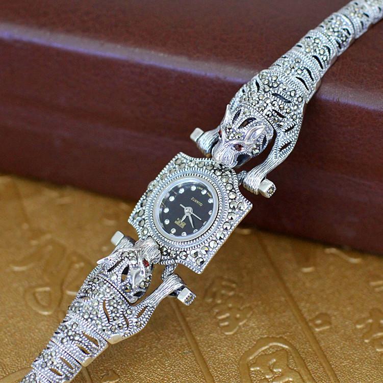 Wristwatches 2021 Arrival Limited Cheetah Watch Classic Fine Jewelry S925 Silver Pure Thai Leopard Rhinestone Bracele Drop, Black m
Wristwatches 2021 Arrival Limited Cheetah Watch Classic Fine Jewelry S925 Silver Pure Thai Leopard Rhinestone Bracele Drop, Black m