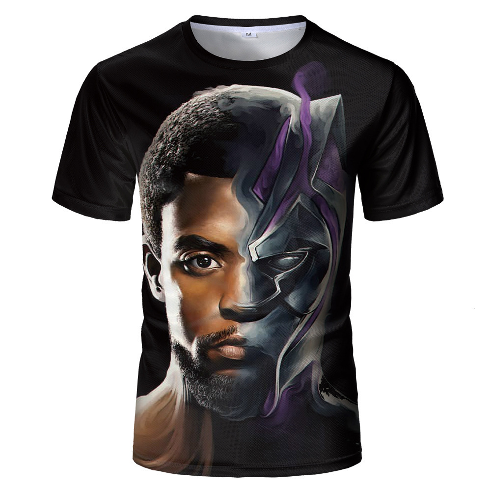 2021 New Oversized Black Panther t Shirt Casual Men 3d Printed Short Sleeve Summer Tees Tops Fashion Wakanda Forever Shirts Njrt, White;black 
2021 New Oversized Black Panther t Shirt Casual Men 3d Printed Short Sleeve Summer Tees Tops Fashion Wakanda Forever Shirts Njrt, White;black