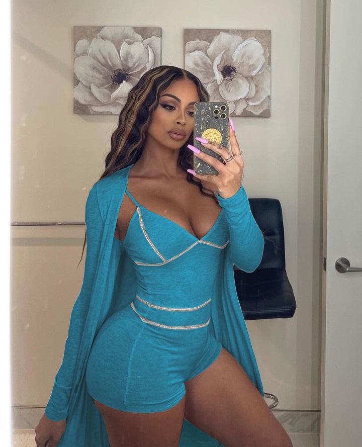 Women' Tracksuits 2022 Recommend Style Long Sleeve Coats Jacket Top Skinny One Piece Biker Shorts Jumpsuits Women Two Outfits Swimsuits, Black
Women' Tracksuits 2022 Recommend Style Long Sleeve Coats Jacket Top Skinny One Piece Biker Shorts Jumpsuits Women Two Outfits Swimsuits, Black