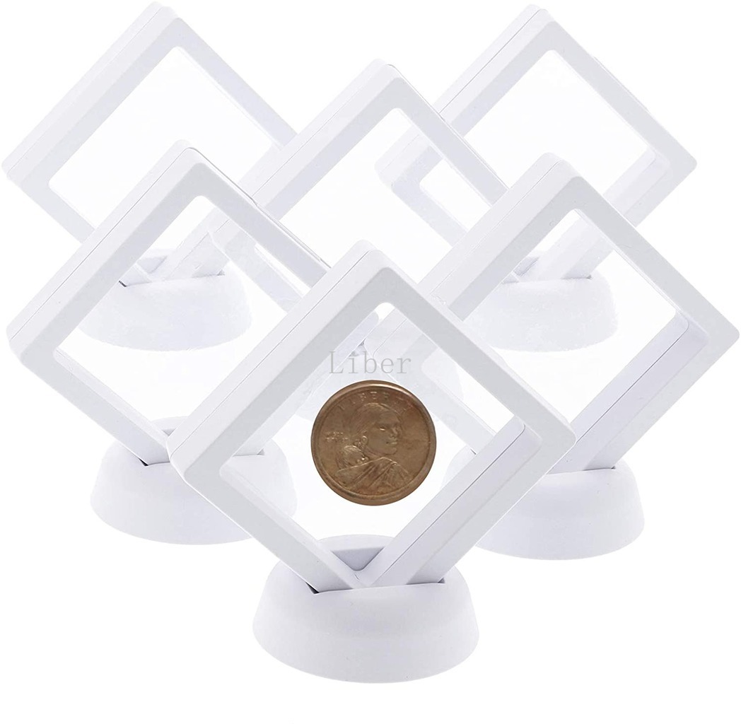 10Pcs 3D Foating Coin Dispay Stand Case Storage Box for Jewery Earring Gems Ring Coection Chaenge Meda Hoder
10Pcs 3D Foating Coin Dispay Stand Case Storage Box for Jewery Earring Gems Ring Coection Chaenge Meda Hoder