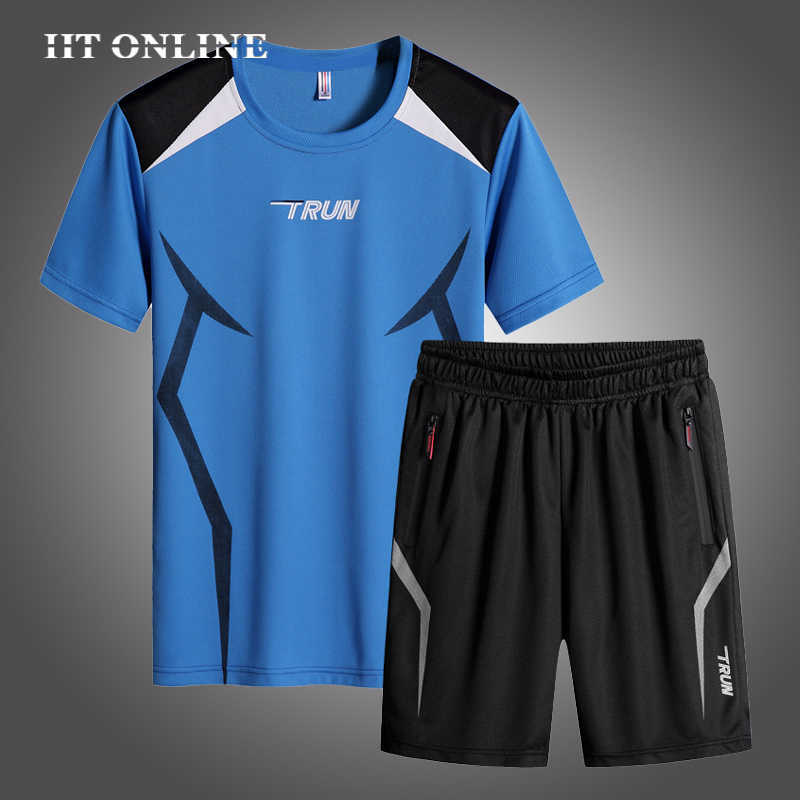 High Quality Men' Tracksuit Set Gym Fitness Quick Dry Sports Suit Men Short-sleeved T-shirt + Shorts Joggers Workout Sportswear 210603, Jw640white
High Quality Men' Tracksuit Set Gym Fitness Quick Dry Sports Suit Men Short-sleeved T-shirt + Shorts Joggers Workout Sportswear 210603, Jw640white