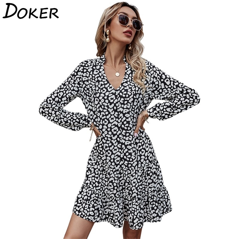 Leopard Print Mini Dres Spring Fashion V Neck Long Sleeve Plus Size Female Casual Boho Beach Dresses Vestido Mujer 210604
Leopard Print Mini Dres Spring Fashion V Neck Long Sleeve Plus Size Female Casual Boho Beach Dresses Vestido Mujer 210604