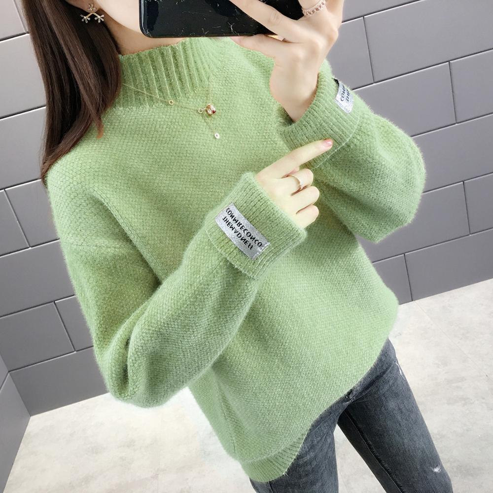 SURMIITRO Cashmere Knitted Sweater Women Turtleneck Autumn Winter Long Sleeve Jumper Korean Pullover Female Knitwear 210218