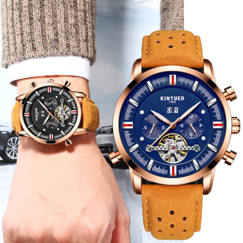 Wristwatches Kinyued Men's Watch Stainless Steel Moon Phase Piano Modeling Military Mechanical Skeleton Sports Calendar Clock Relojes Hombre, Black 
Wristwatches Kinyued Men's Watch Stainless Steel Moon Phase Piano Modeling Military Mechanical Skeleton Sports Calendar Clock Relojes Hombre, Black