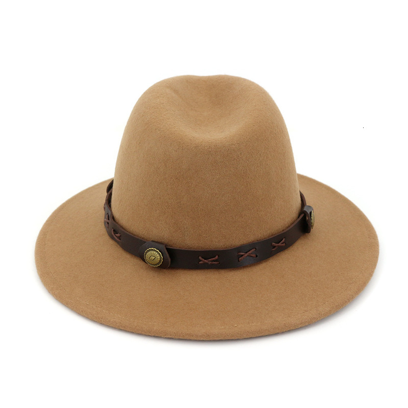 2021 New Men Solid Luxury Fascinator Belt Buckle Fedora Hat Felted Wide Brim Winter Black Wool Women Hats Hbqi, Camel
2021 New Men Solid Luxury Fascinator Belt Buckle Fedora Hat Felted Wide Brim Winter Black Wool Women Hats Hbqi, Camel