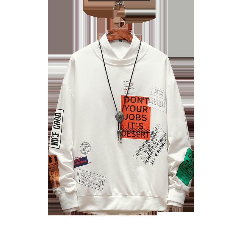 Print hoodies letter Oversized Pullover Sweatshirts Hoodies Men Harajuku Hip Hop Hipster Streetwear Hoodie Tops 201127