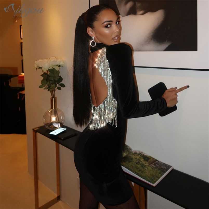 Free Velvet Dress Backless Beads Tassel Turtleneck Bodycon Celebrity Christmas Party Vestidos 210525, Black
Free Velvet Dress Backless Beads Tassel Turtleneck Bodycon Celebrity Christmas Party Vestidos 210525, Black
