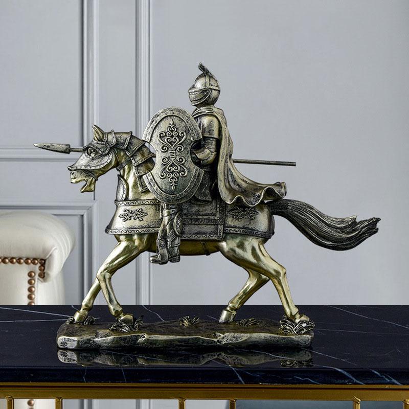 Decorative Objects & Figurines Antique Roman Knights Sculpture Home Decoration Retro Resin Ornaments Character Armor Warrior Statue Desktop
Decorative Objects & Figurines Antique Roman Knights Sculpture Home Decoration Retro Resin Ornaments Character Armor Warrior Statue Desktop