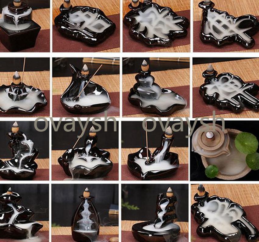 Ceramic Glaze Waterfall Backflow Incense Burner Censer Holder Cones Home decor 24 Style Incense Cones Burner Stick
Ceramic Glaze Waterfall Backflow Incense Burner Censer Holder Cones Home decor 24 Style Incense Cones Burner Stick