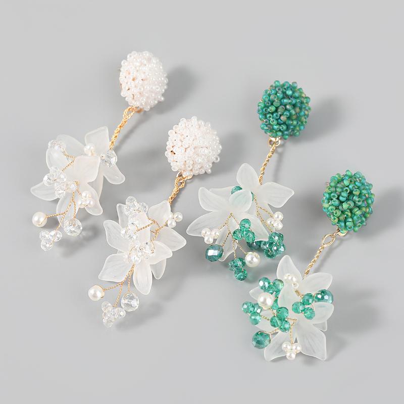 Dangle & Chandelier Green White Resin Flower Beads Drop Earrings Brincos Bohemia Handmade Femme Romantic Charm Bijoux Gifts Jewelry, Silver
Dangle & Chandelier Green White Resin Flower Beads Drop Earrings Brincos Bohemia Handmade Femme Romantic Charm Bijoux Gifts Jewelry, Silver