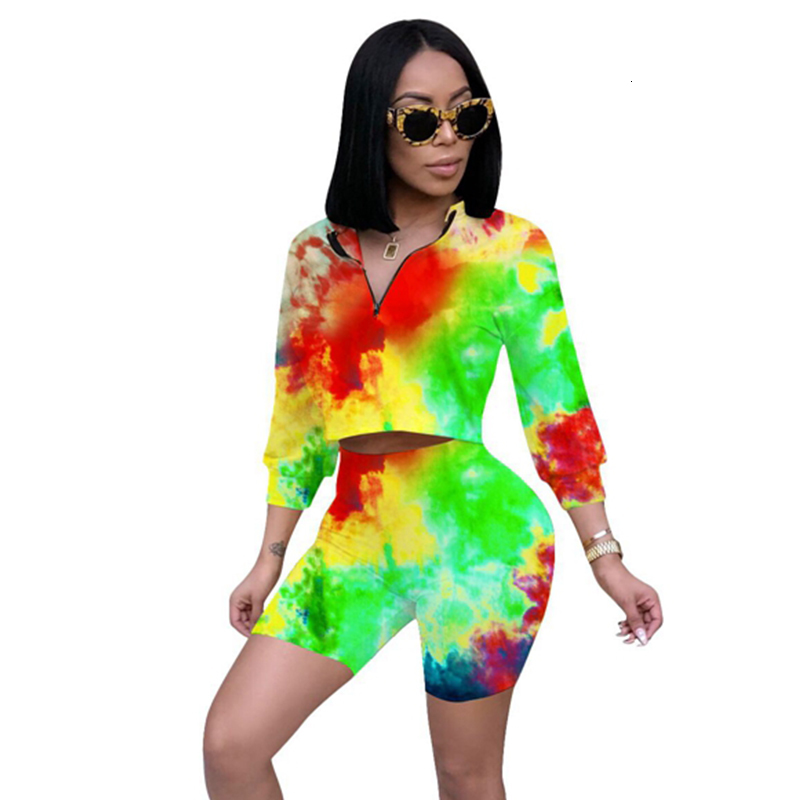 2021 New Tie Dye Two Autumn Clothes for Long Sleeve Crop Top and Shorts Sportwear 2 Piece Set Women Sweat Suit X3fq, Orange
2021 New Tie Dye Two Autumn Clothes for Long Sleeve Crop Top and Shorts Sportwear 2 Piece Set Women Sweat Suit X3fq, Orange