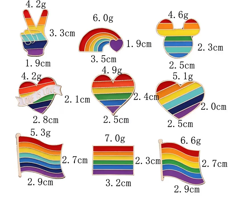 Rainbow LGBT Brooch Cartoon Heart Flag Sheep Mouse Enamel Pins Lesbians Gays Pride Badge Lover Clothes Lapel Pin Gift 15colors, Mixed colors
Rainbow LGBT Brooch Cartoon Heart Flag Sheep Mouse Enamel Pins Lesbians Gays Pride Badge Lover Clothes Lapel Pin Gift 15colors, Mixed colors