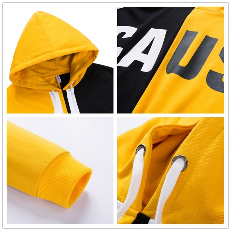 SingleRoad Men's Hoodies Men Autumn Harajuku Japanese Streetwear Patchwork Casual Sweatshirt Male Hip Hop Yellow Hoodie Men 201020