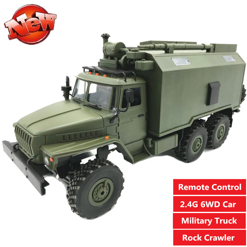 1/16 2.4G 6WD RC Car Military Truck Rock Crawler off load climbing Car Toy Remote Control Command Communication Vehicle RTR Toys
1/16 2.4G 6WD RC Car Military Truck Rock Crawler off load climbing Car Toy Remote Control Command Communication Vehicle RTR Toys